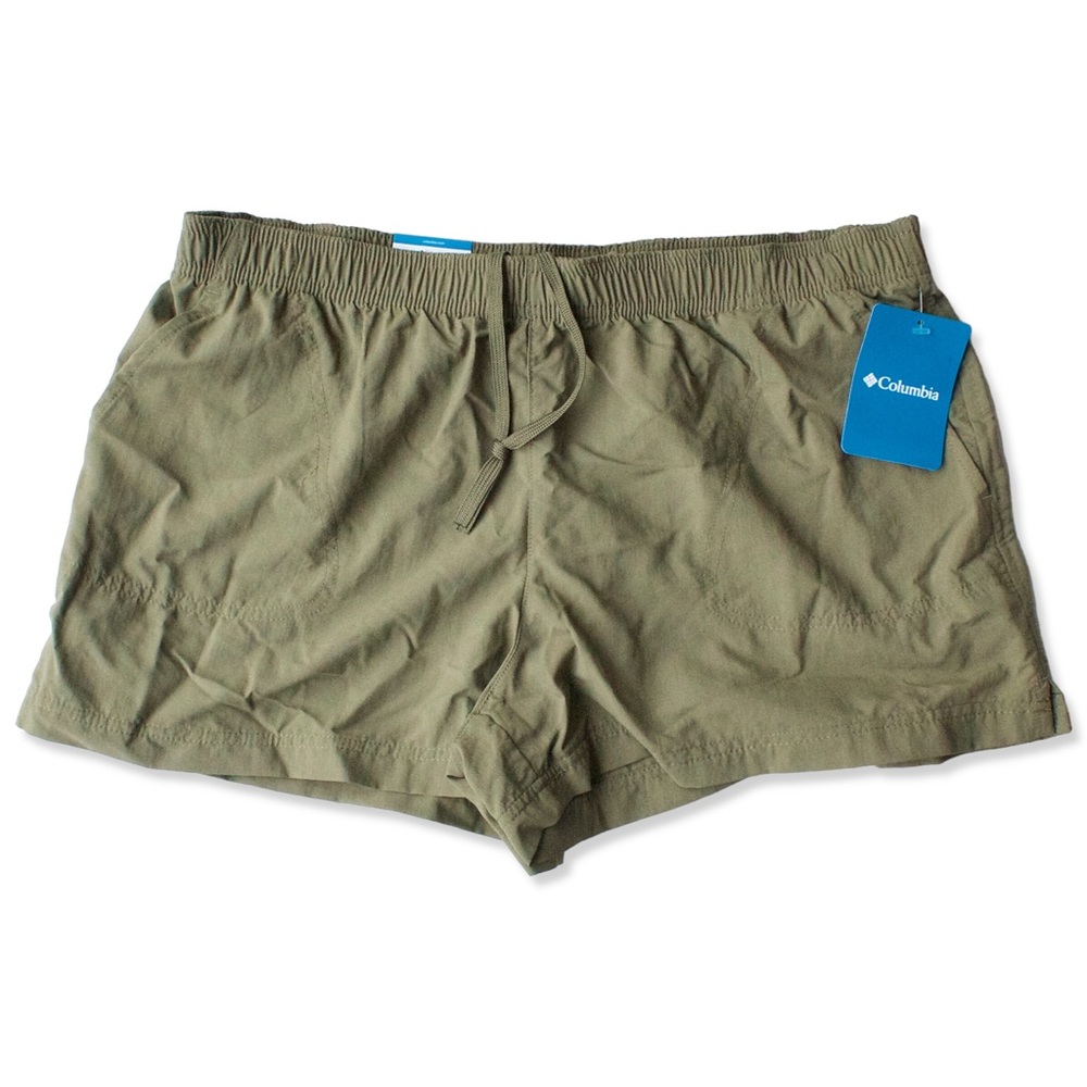 NEW Columbia Sandy River Shorts Women’s Large 3” Inseam Stone Green NWT
